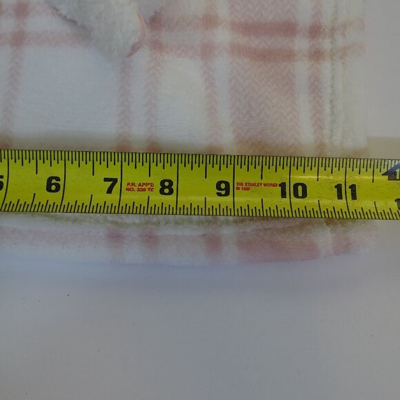 Lila and Jack Baby Security Blanket Lovey Lamb Sheep Pink Plaid Plush AT1853 - Picture 8 of 12